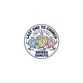 Last One to Church Brings Donuts Sticker | Christian memes, church camp vibe